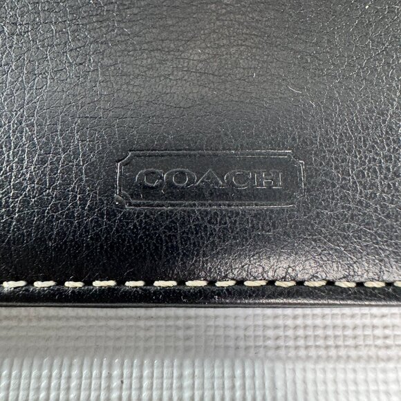 Coach Soho Buckle Black Leather Trifold Wallet - Picture 10 of 15